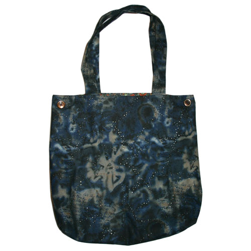 White Washed Denim Oversized Tote