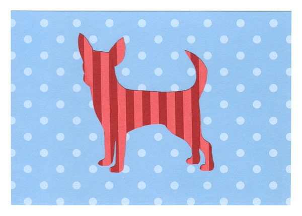 Chihuahua 5 1/8" x 7" Blank Card