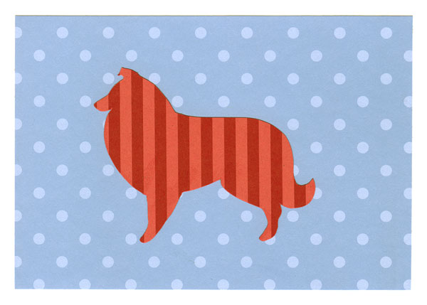 Shetland Sheepdog 5 1/8" x 7" Blank Card