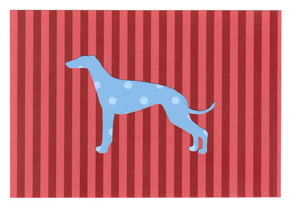 Italian Greyhound 5 1/8" x 7" Blank Card