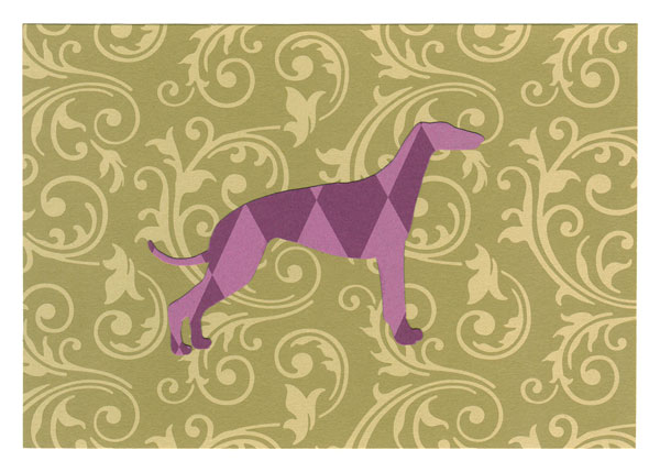 Whippet 5 1/8" x 7" Blank Card