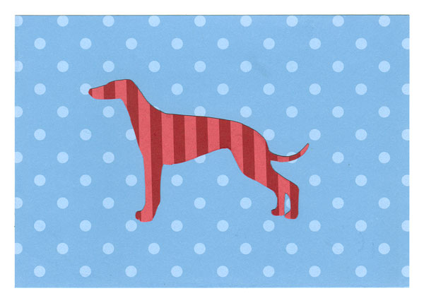 Greyhound 5 1/8" x 7" Blank Card