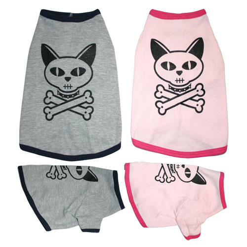 Cat Skull & Crossbones Cat Shirt