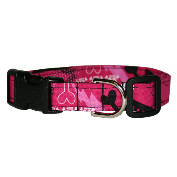 Skulls Pink Pet Collar