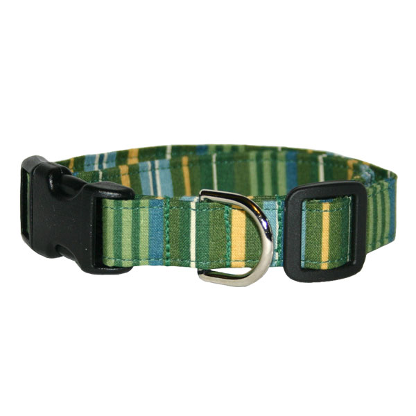 Preppy Green Stripes Collar