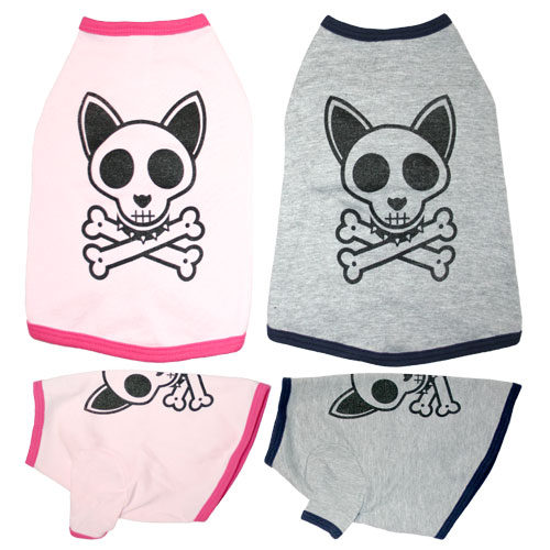 Dog Skull & Crossbones Dog Shirt