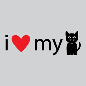 I Love My Cat Womens Tee