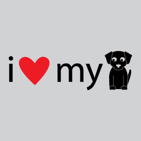 I Love My Dog Mens/Unisex Tee