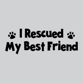 I Rescued My Best Friend Mens/Unisex Tee