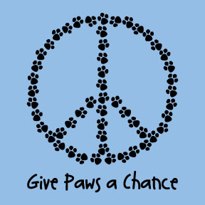 Give Paws A Chance Mens/Unisex Tee