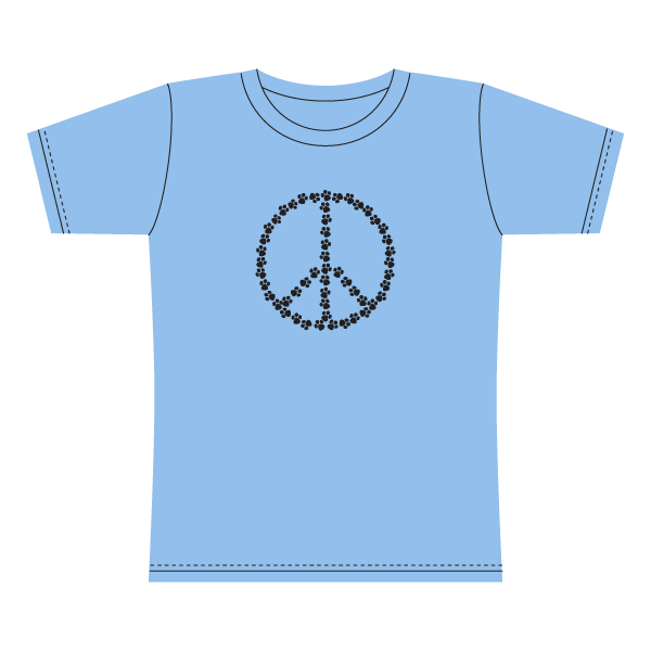 Peace Paws Mens Tee