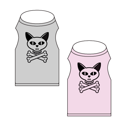 Cat Skull & Crossbones Cat Tank Top