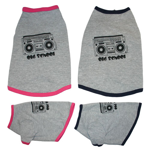 Old School Boombox Dog Shirt