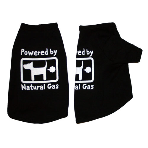 Powered by Natural Gas Dog Shirt