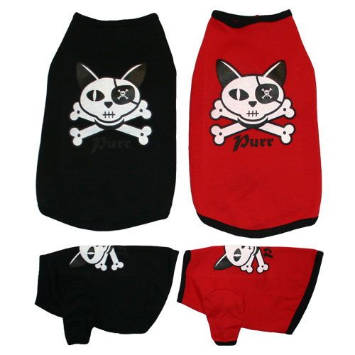 Pirate Cat Skull & Crossbones Cat Shirt