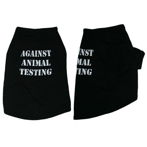 Against Animal Testing Dog Shirt