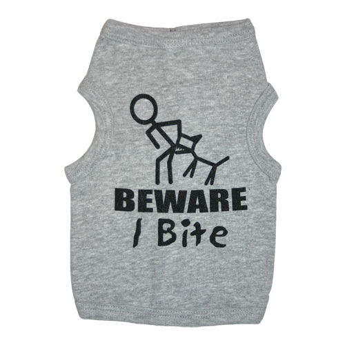 Beware I Bite Dog Tank Top