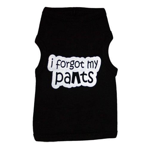 I Forgot My Pants Dog Tank Top