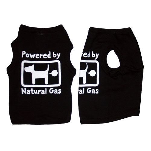 Powered By Natural Gas Dog Tank Top