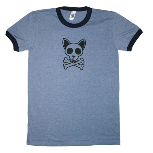 Dog Skull & Crossbones Womens Tee